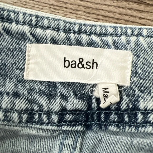 BA&SH Mame Boyfriend Acid Wash Jeans Ankle Length Womens 4 - Picture 4 of 16